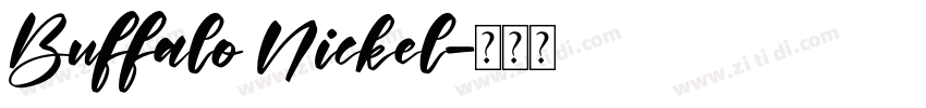 Buffalo Nickel字体转换